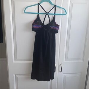 Athleta‎ 32 B/C Swim Dress Swimwear Black